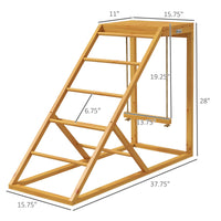 HKM-1211325 Chicken Activity Center with Perches, Ladder, and Swing for Healthy Poultry Playtime