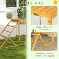 HKM-1211325 Chicken Activity Center with Perches, Ladder, and Swing for Healthy Poultry Playtime