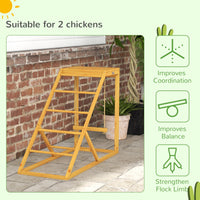 HKM-1211325 Chicken Activity Center with Perches, Ladder, and Swing for Healthy Poultry Playtime