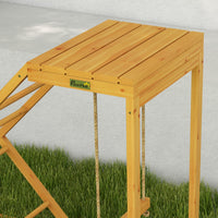 HKM-1211325 Chicken Activity Center with Perches, Ladder, and Swing for Healthy Poultry Playtime