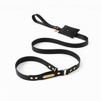 HKM-1211453 Durable PU Leather Explosion-Proof Dog Leash - Fashionable and Simple Design, Multiple Sizes Available