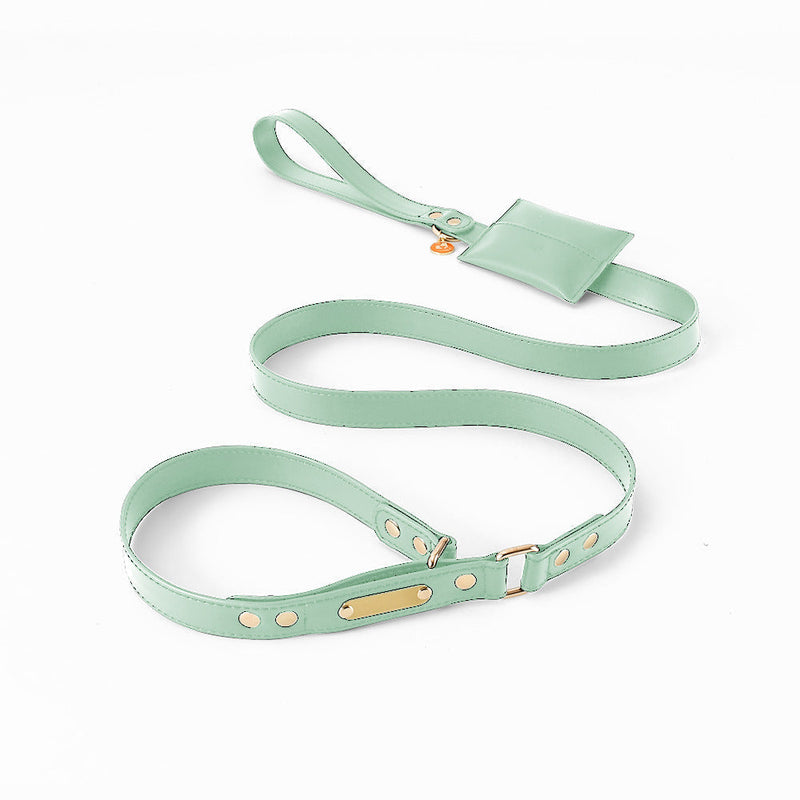 HKM-1211453 Durable PU Leather Explosion-Proof Dog Leash - Fashionable and Simple Design, Multiple Sizes Available