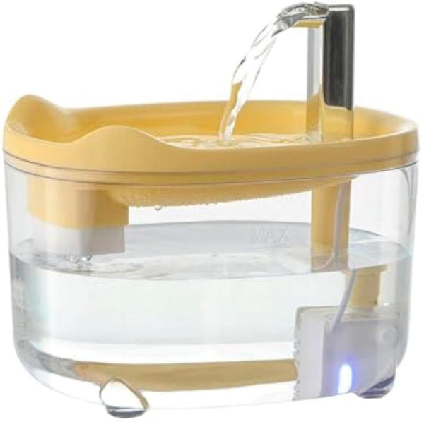HKM-121171 Automatic Cat and Dog Water Fountain with 1500ml Capacity, Quiet Pump and Triple Filtration System for Healthy Hydration