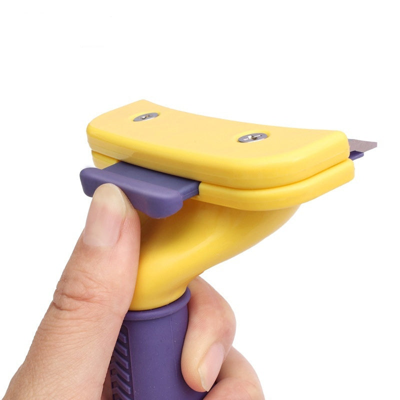 HKM-1213245 Teddy Golden Retriever Hair Removal Comb - Small & Large Sizes, Stainless Steel Blade, Plastic Handle