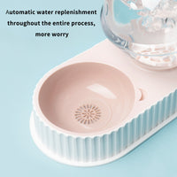 HKM-1213501 Automatic Pet Water Feeder 2.8L Dual Dish System for Cats and Dogs - Safe and Easy to Clean