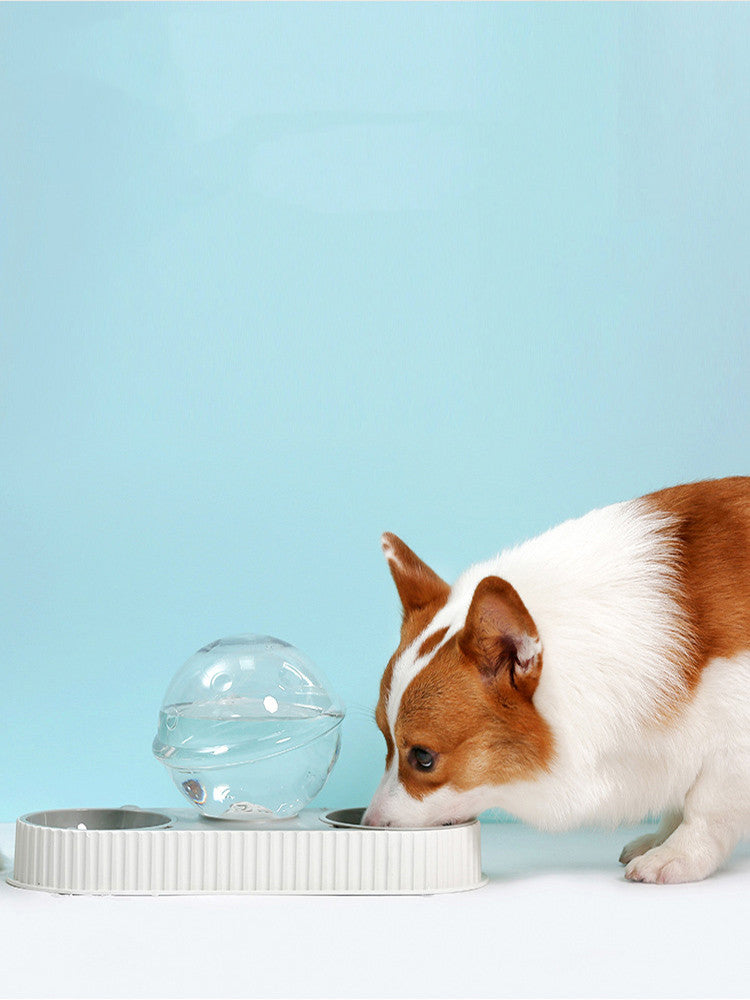 HKM-1213501 Automatic Pet Water Feeder 2.8L Dual Dish System for Cats and Dogs - Safe and Easy to Clean