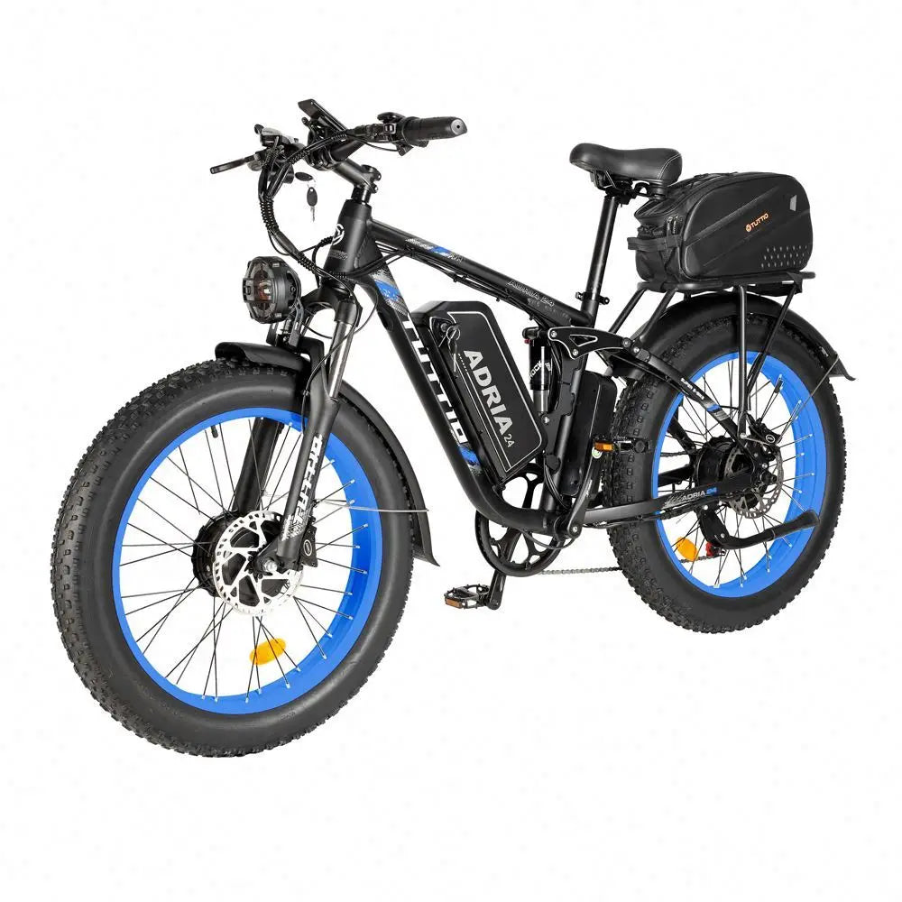HKM-121363 4000W Dual Motor Electric Fat Tire Bike with Long Range 52V Battery and 7-Speed Gear System