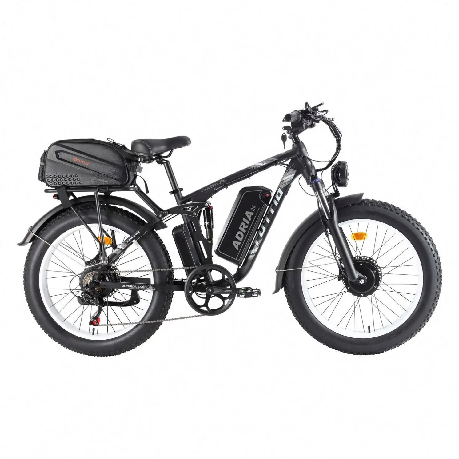 HKM-121363 4000W Dual Motor Electric Fat Tire Bike with Long Range 52V Battery and 7-Speed Gear System