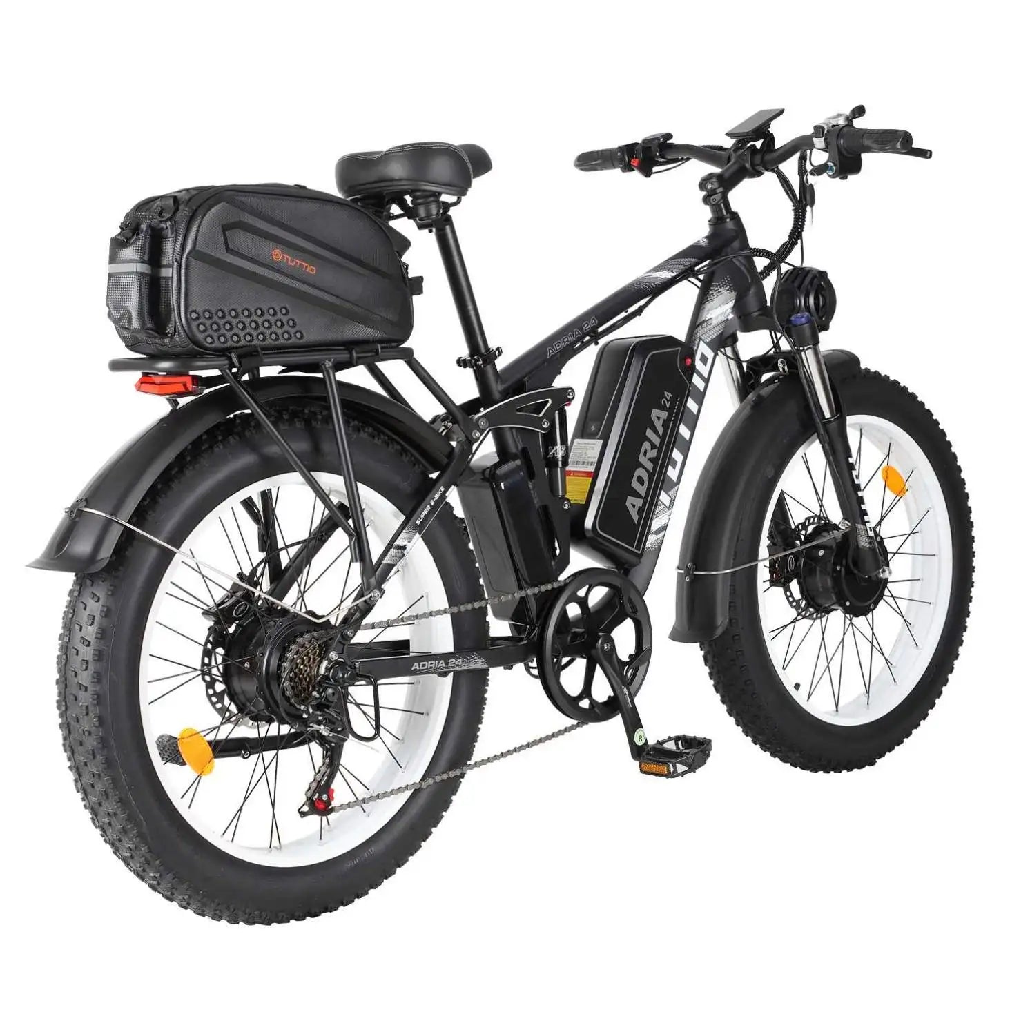 HKM-121363 4000W Dual Motor Electric Fat Tire Bike with Long Range 52V Battery and 7-Speed Gear System