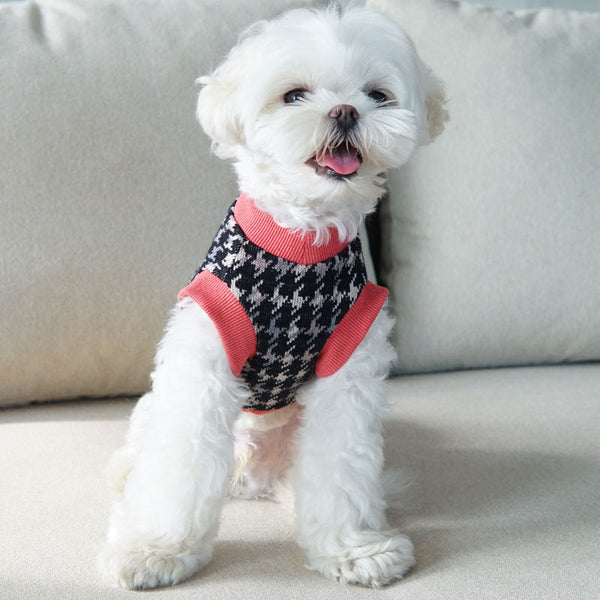 HKM-1214013 Casual V-Neck Pet Vest for Autumn and Winter - Available in Multiple Colors and Sizes