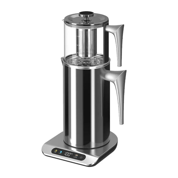 HKM-121427 Adjustable Temperature Electric Kettle for Japanese Hot Water and Turkish Coffee with Cordless Design and Keep Warm Feature