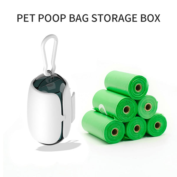 HKM-1214909 Space Capsule Design Dog Poop Bag Dispenser with Leash Attachment and Biodegradable Bags