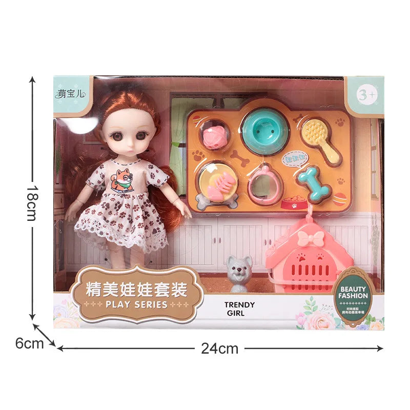 HKM-121491 Doll Playhouse Gift Set for Girls - Educational Toys for Ages 0-14