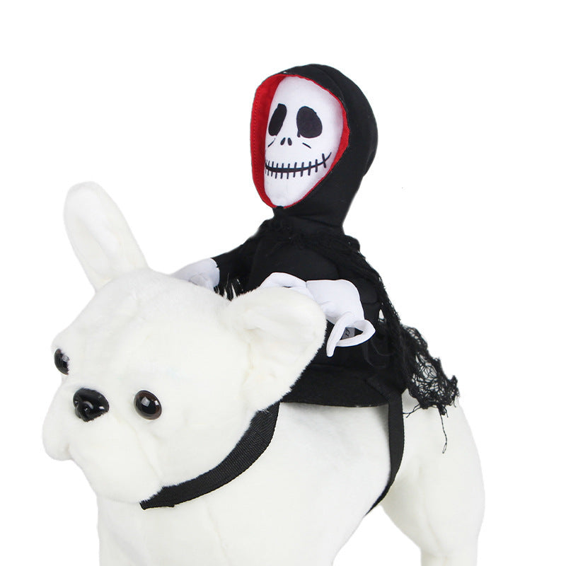 HKM-1215037 Funny Teddy Capes for Halloween Pet Transformation - Polyester Cloak in S & M Sizes