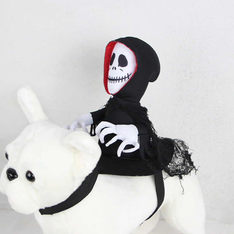 HKM-1215037 Funny Teddy Capes for Halloween Pet Transformation - Polyester Cloak in S & M Sizes