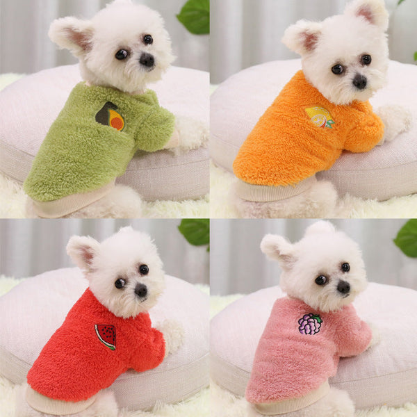 HKM-1215805 Warm Two-Legged Dog Apparel for New Year's Celebration in Various Colors and Sizes