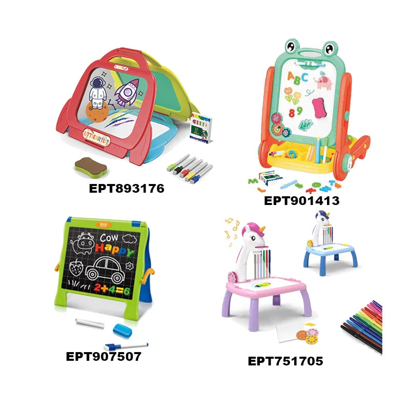 HKM-121619 Kid-Friendly Drawing Projector Board for Creative Painting Fun