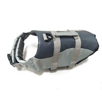 HKM-1216701 Rose Red & Silver Grey Pet Life Jacket - Safe & Durable Polyester Vest, Sizes XS to L