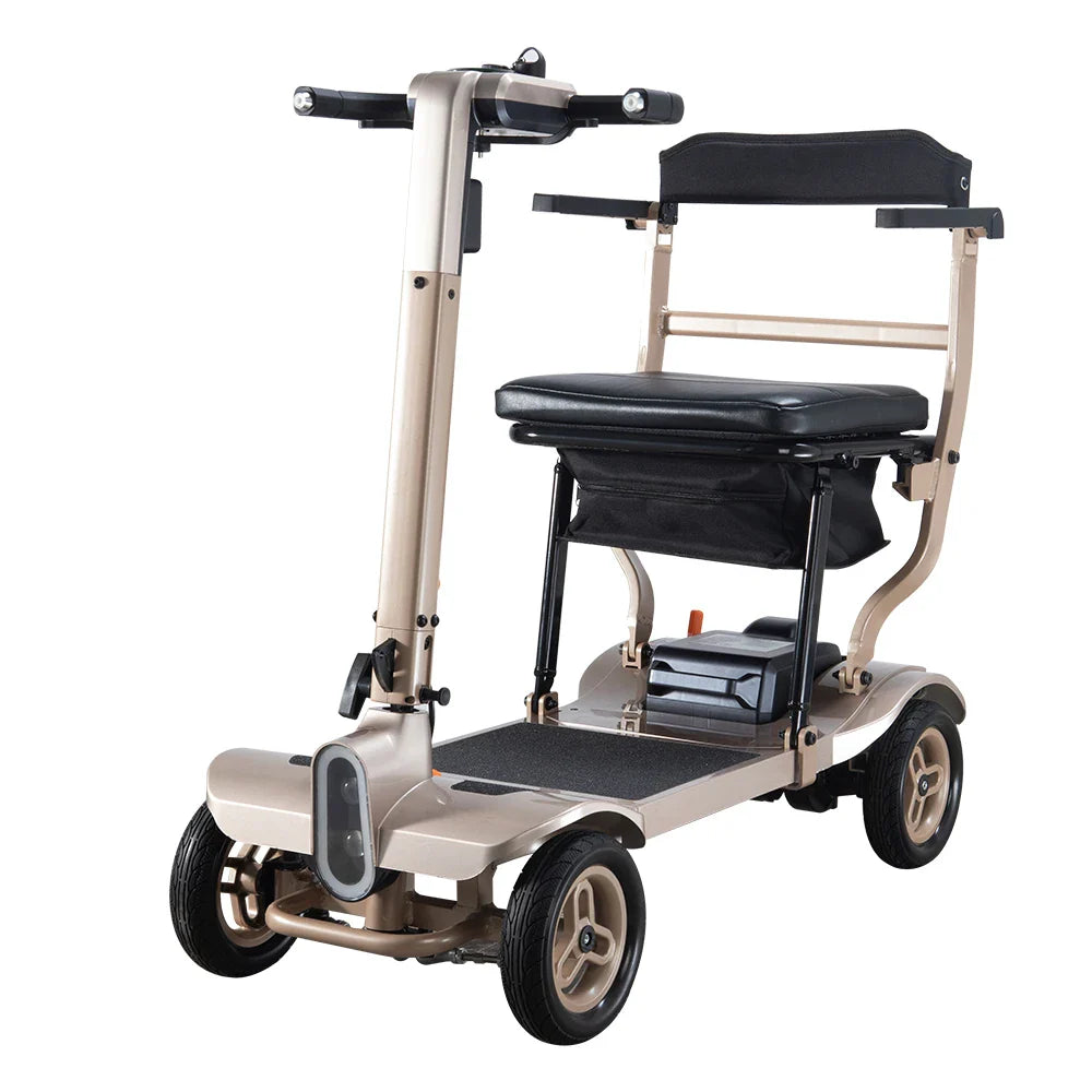 HKM-121683 Lightweight Portable Folding Electric Scooter - 4 Wheels, 120W Motor, 20Ah Battery, 100kg Capacity
