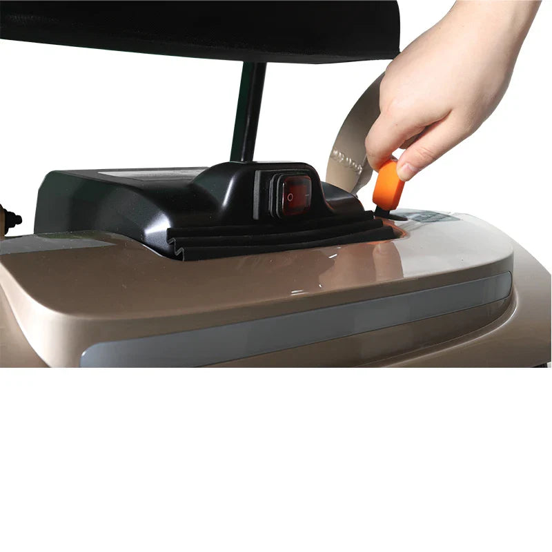 HKM-121683 Lightweight Portable Folding Electric Scooter - 4 Wheels, 120W Motor, 20Ah Battery, 100kg Capacity