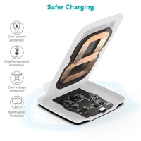 HKM-121683 Versatile Wireless Charger for Android Mobile Phones - Black, Horizontal & Vertical Design
