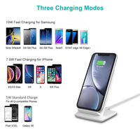 HKM-121683 Versatile Wireless Charger for Android Mobile Phones - Black, Horizontal & Vertical Design