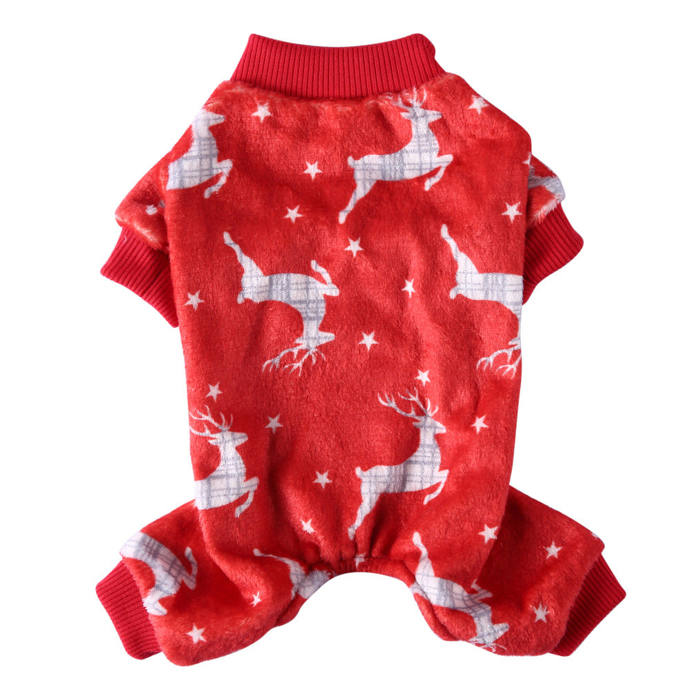 HKM-1217981 Cozy Coral Fleece Autumn Pet Clothing for Four-Legged Friends in Festive Designs