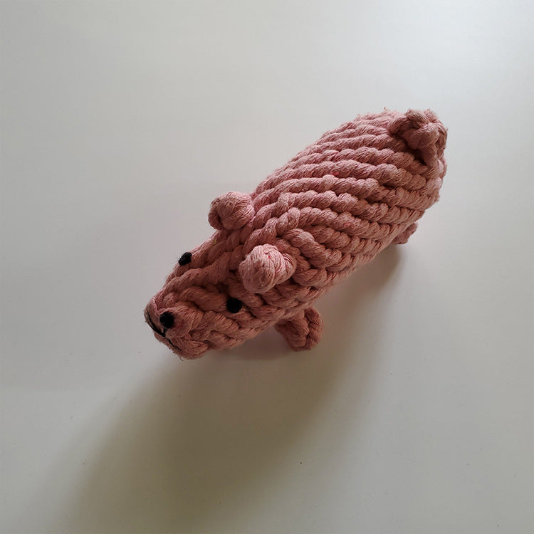 HKM-1218237 Cotton Rope Molar Toy Ball for Dogs - Teeth Cleaning and Bite Resistant