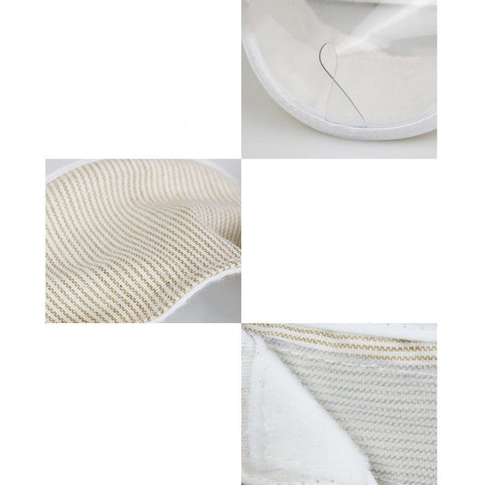 HKM-1219005 Transparent Cat Eye Anti-Bite Cleaning Mask for Cats - PVC and Cotton, White, Size S/M Available