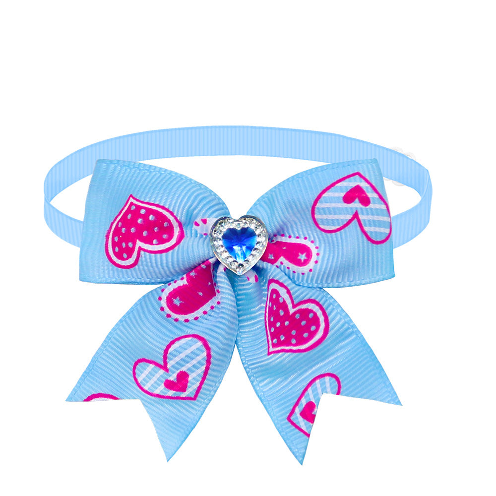 HKM-1219261 Candy Color Pet Bow Tie Accessory ¨C Spring and Autumn Use, Various Patterns Available