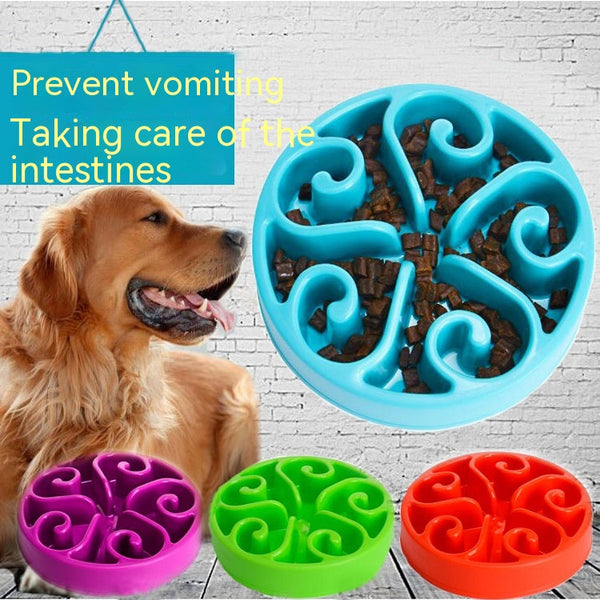 HKM-1219389 Pet Anti-Choke Feeding Bowl - Durable PP Material, Multiple Colors and Sizes Available