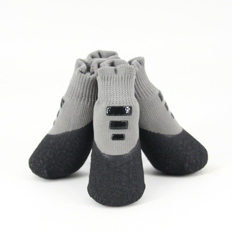 HKM-1220029 Waterproof Anti-Slip Dog Sneakers for Outdoor Adventures, Warm and Wear-Resistant
