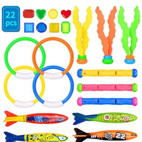 HKM-122067 Underwater Dive Toy Set for Kids - 22 Pcs Fun Swimming Pool Game for Ages 3+