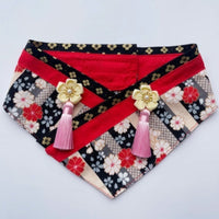 HKM-1220797 Japanese Style Pet Scarf Bib - Various Sizes & Color Options Available