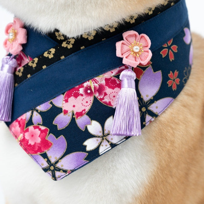 HKM-1220797 Japanese Style Pet Scarf Bib - Various Sizes & Color Options Available