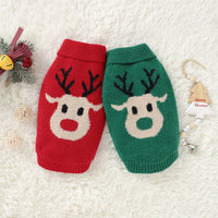 HKM-1223741 Festive Red and Green Dog Sweater for Holiday Cheer