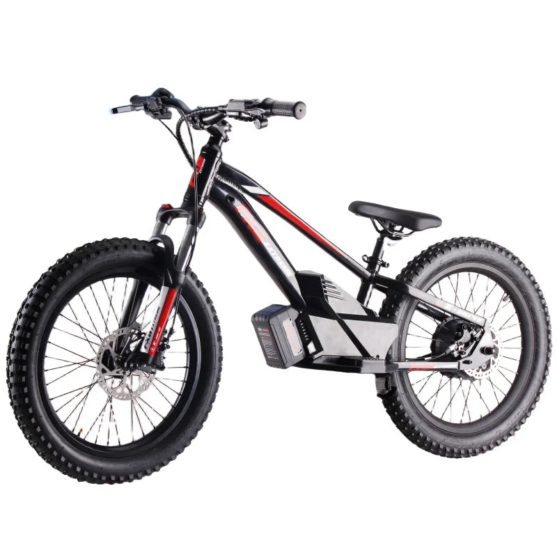 HKM-122387 20-Inch Kids' Electric Balance Bike with Aluminium Frame, 3-Speed, Disc Brake, Suitable for Ages 3-15