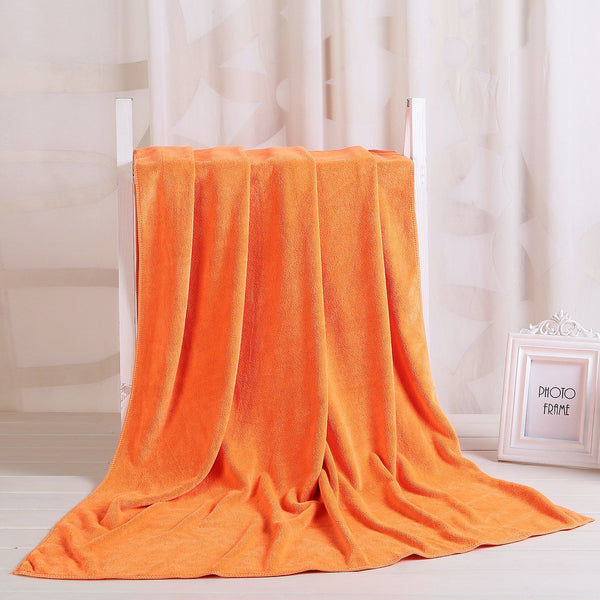 HKM-122387 Large Absorbent Quick-Drying Lint-Resistant Cotton Towel in Various Solid Colors and Sizes