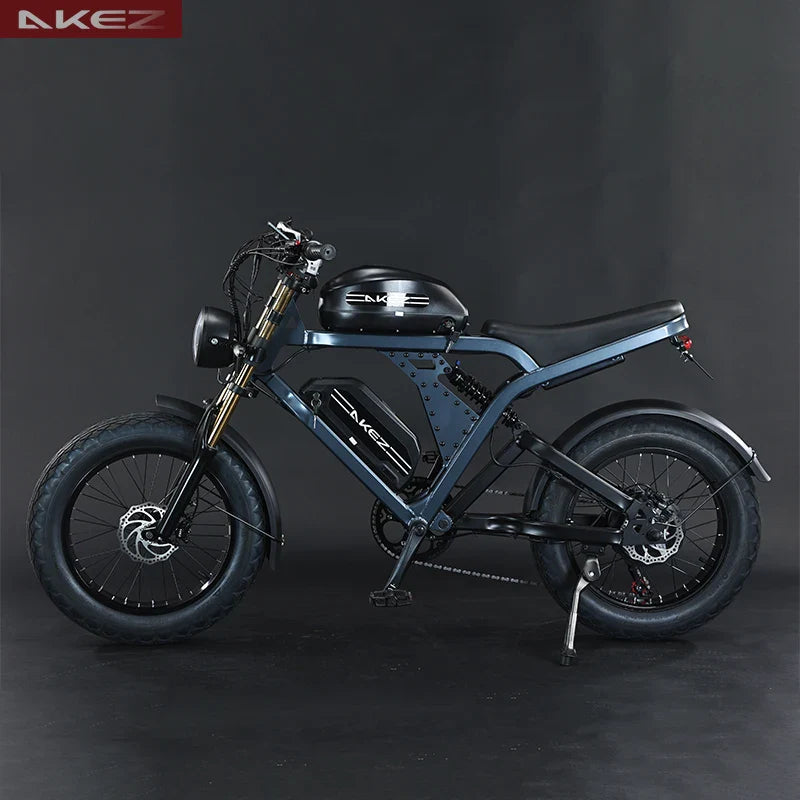 HKM-122515 Akez King Kong 52V 1500W Electric Bike with Dual Batteries – Long-Range 55Ah E-Bike for Adults