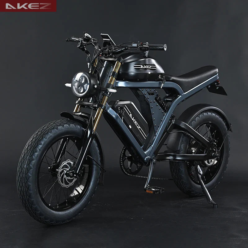 HKM-122515 Akez King Kong 52V 1500W Electric Bike with Dual Batteries – Long-Range 55Ah E-Bike for Adults