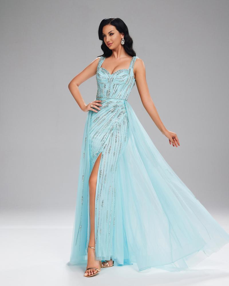 HKM-122515 Elegant Blue Women's Gown - Model EZ25156
