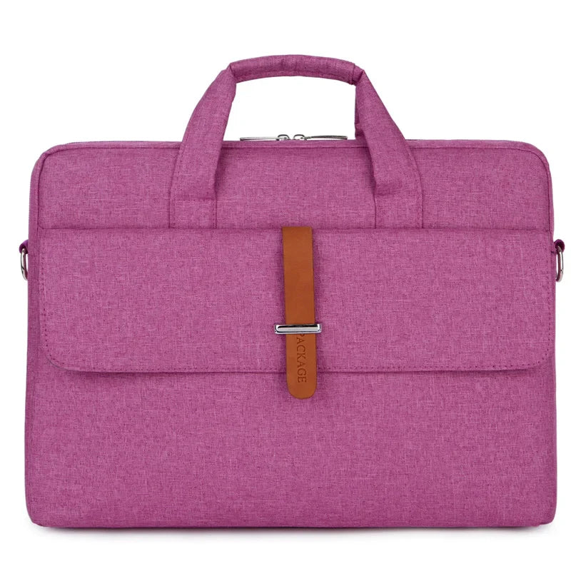 HKM-122515 Waterproof Polyester Laptop Sleeve for 18-20 Inch Laptops, Briefcase for Women, Suitable for MacBook and Dell