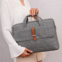 HKM-122515 Waterproof Polyester Laptop Sleeve for 18-20 Inch Laptops, Briefcase for Women, Suitable for MacBook and Dell