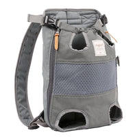 HKM-1225405 Durable Canvas Pet Outing Backpack with Breathable Mesh and Adjustable Straps
