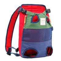 HKM-1225405 Durable Canvas Pet Outing Backpack with Breathable Mesh and Adjustable Straps