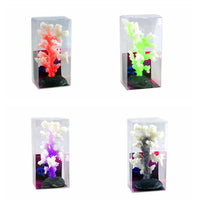 HKM-122643 Artificial Coral Tree - Decorative Plastic Floral Ornament, 14x11x9cm and 7x7x9cm