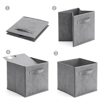 HKM-122707 Foldable Non-Woven Storage Organizer with Strong Handle for Kids' Toys and Clothing