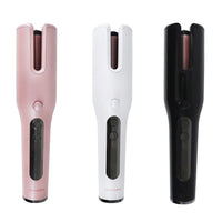 HKM-122771 Fully Automatic Wireless Curling Iron with LCD Display and Adjustable Temperature