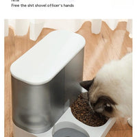 HKM-1229117 Automatic Pet Feeder with Bowl - Smart Feeding Solution for Cats in Gray, Pink, Blue