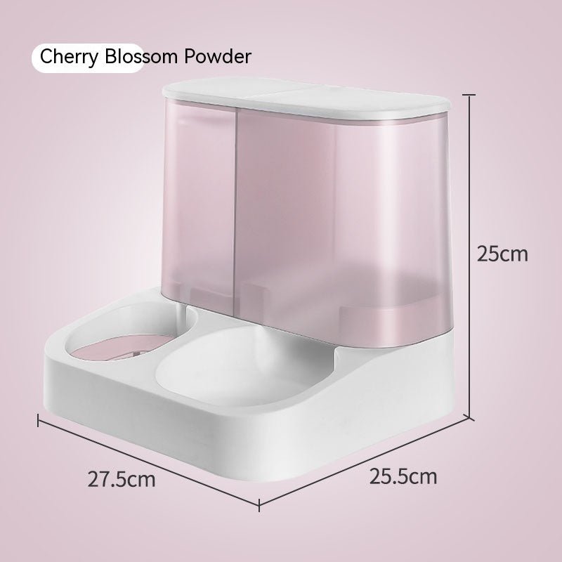 HKM-1229117 Automatic Pet Feeder with Bowl - Smart Feeding Solution for Cats in Gray, Pink, Blue